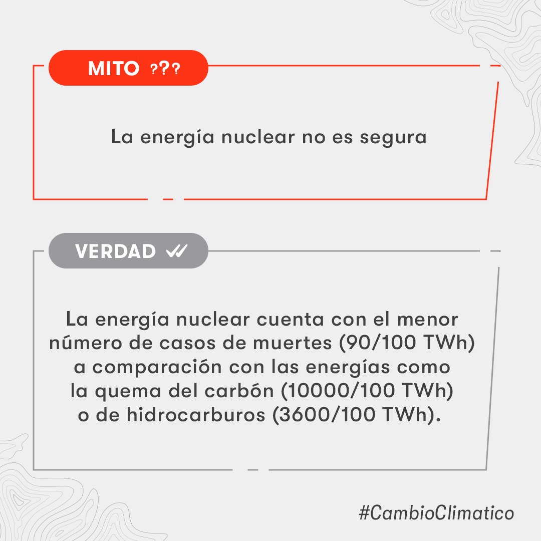 La energía nuclear no es segura